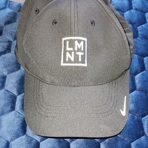 Nike Black Adjustable Golf Cap with LMNT Emblem Unisex